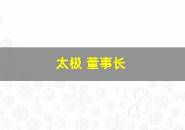 太极 董事长